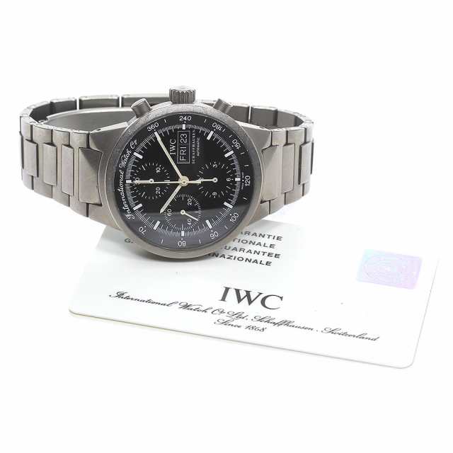 IWC IWC SCHAFFHAUSEN IW370703 シャフハウゼン GST クロノグラフ デイデイト 自動巻き メンズ 保証書付き_783143