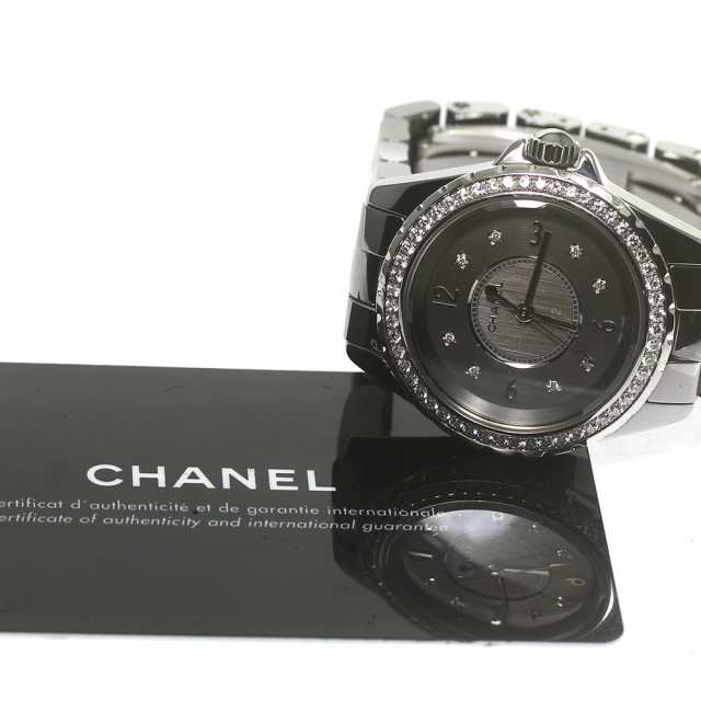 シャネル CHANEL H2565 J12 クロマティック 33ミリ ダイヤベゼル ...