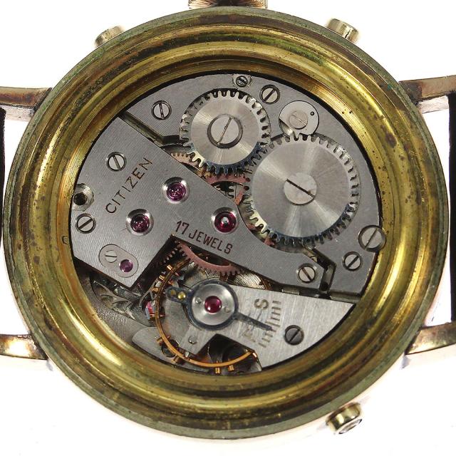 訳あり シチズン CITIZEN 50s カレンダーウォッチ 国産初トリプルカレンダー 手巻き メンズ _751503 腕時計メンズ