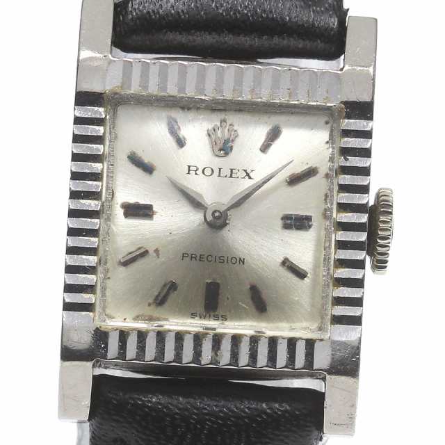 ロレックス ROLEX 9356 プレシジョン K18WG 手巻き レディース _781296｜au PAY マーケット