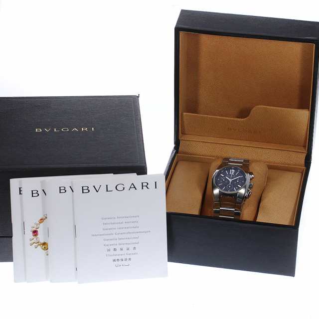 ブルガリ BVLGARI EG35SCH エルゴン クロノグラフ 自動巻き ボーイズ 箱・保証書付き_784713