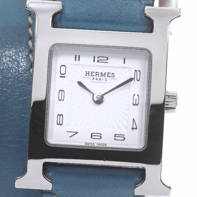 エルメス HERMES HH1.210 Hウォッチ ドゥブルトゥール クォーツ ...