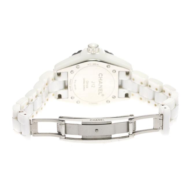 シャネル CHANEL H2511 J12 白セラミック 12Pダイヤ クォーツ