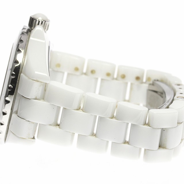 シャネル CHANEL H2511 J12 白セラミック 12Pダイヤ クォーツ
