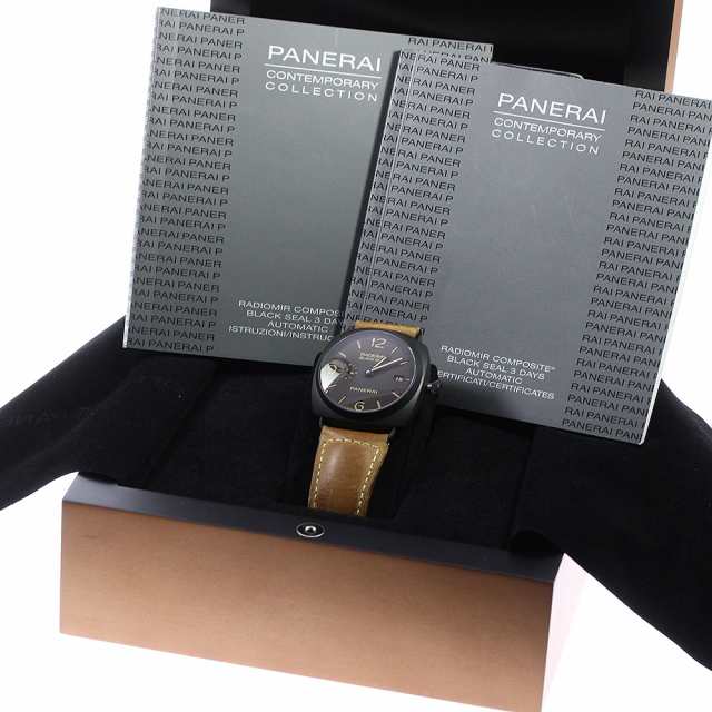 パネライ PANERAI PAM00505 ラジオミール コンポジット ブラックシール3デイズ 手巻き メンズ 良品 内箱・保証書付  メーカーOH済み_76710の通販はau PAY マーケット - CLOSER | au PAY マーケット－通販サイト