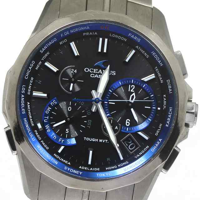 21mmOH歴カシオ CASIO OCW-S2400-1AJF オシアナス マンタ ソーラー電波