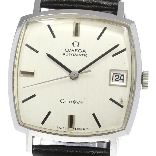 オメガ OMEGA ジュネーブ 手巻き レディース SS スクエアケース