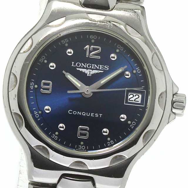 ネイビームーブメントロンジン LONGINES L1.131.4 コンクエスト デイト ...