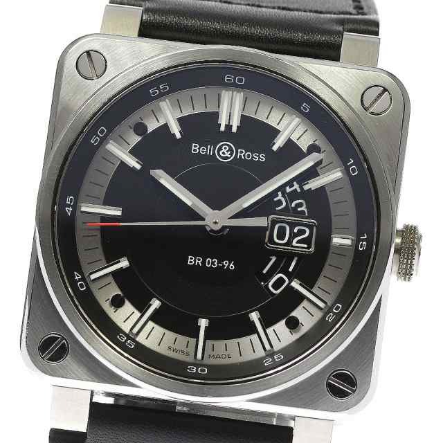 ベル＆ロス Bell＆Ross BR0396-SI-ST/SCA グランドデイト BR03-96 自動巻き メンズ 良品  箱・保証書付き_794943｜au PAY マーケット