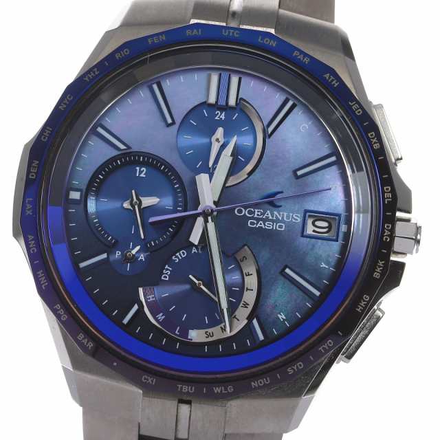 カシオ CASIO OCW-S5000AP-2AJF オシアナス マンタ Japan Indigo 藍 世界限定2000本 ソーラー電波 メンズ  極美品 箱・保証書付き_795941の通販はau PAY マーケット - CLOSER | au PAY マーケット－通販サイト