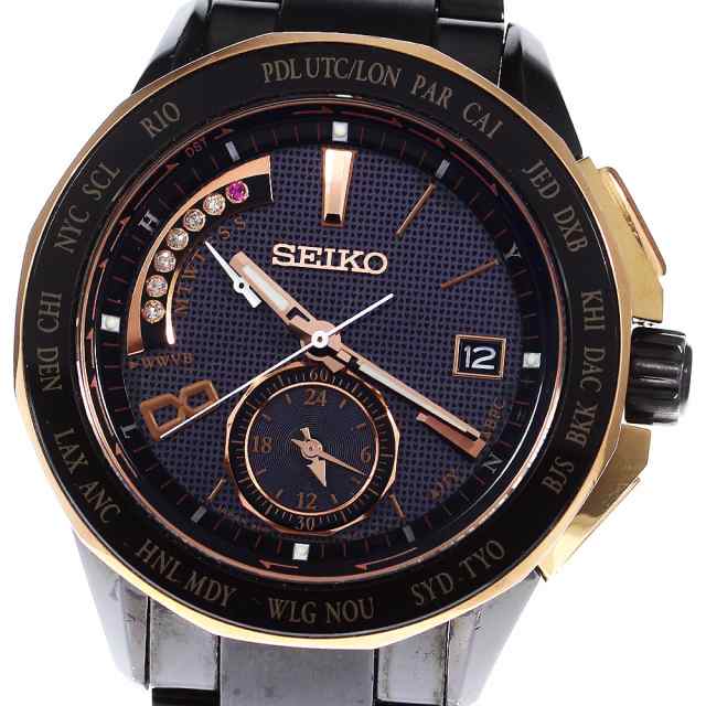 セイコー SEIKO 8B54-0AV0 SAGA139 ブライツ クロノグラフ 6Pダイヤ ソーラー電波 メンズ 箱付き_792682の通販はau  PAY マーケット - CLOSER | au PAY マーケット－通販サイト