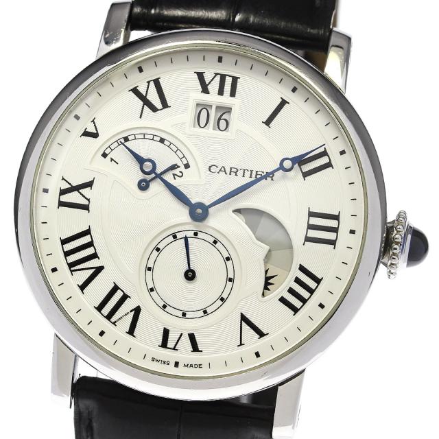 カルティエ CARTIER W1556368 ロトンド ドゥ カルティエ グランドデイト レトログラード 自動巻き メンズ _792399【ev10】 カルティエ CARTIER W1556368 ロトンド ドゥ カルティエ グランド