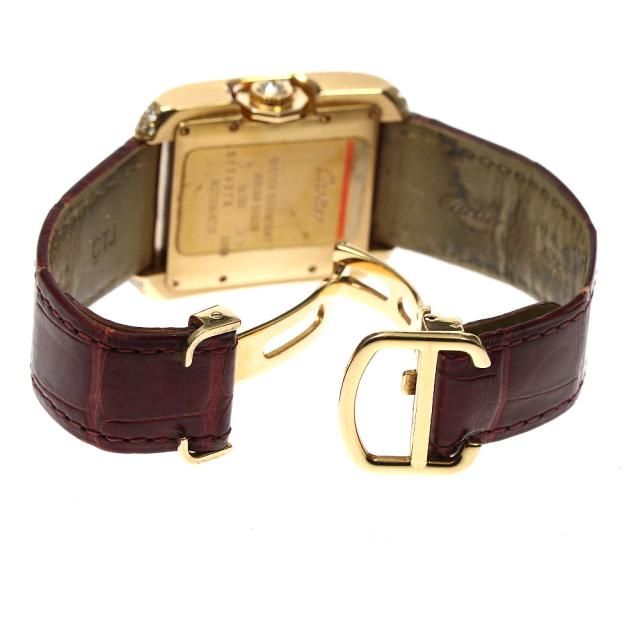 カルティエ CARTIER WT100016 タンクアングレーズ K18PG サイドダイヤ 自動巻き ボーイズ _792387 カルティエ CARTIER WT100016 タンクアングレーズ K18PG サイドダイヤ