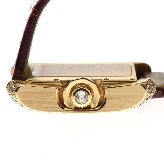 カルティエ CARTIER WT100016 タンクアングレーズ K18PG サイドダイヤ