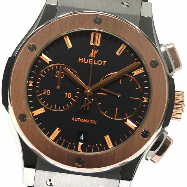 ウブロ HUBLOT 521.NO.1181.LR クラシックフュージョン チタニウム K18PGベゼル 自動巻き メンズ 美品 保証書付き_794987の通販は