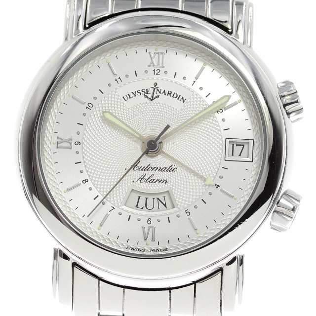 ユリス・ナルダン Ulysse Nardin 603-77 サンマルコ アラーム デイデイト 自動巻き メンズ 保証書付き_796740【ev15】の通販は