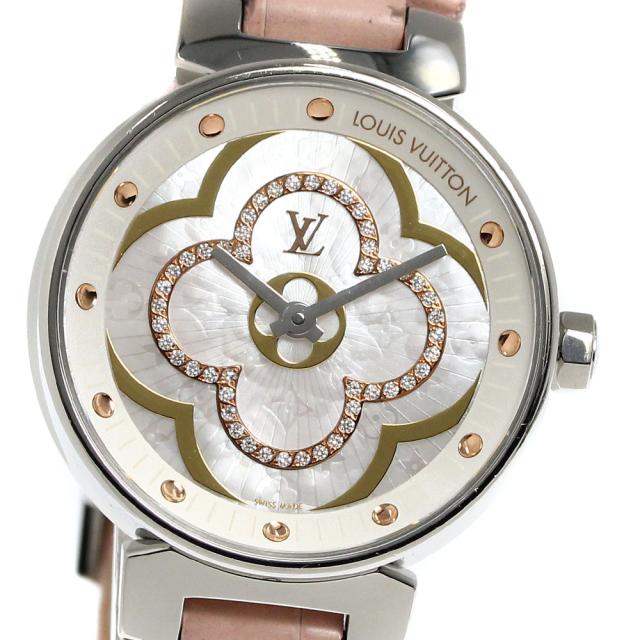 ルイ・ヴィトン LOUIS VUITTON QA017 タンブール ムーンディヴァインPM ダイヤモンド クォーツ レディース 箱・保証書付き_872750 楽天市場】ルイ・ヴィトン LOUIS VUITTON QA017 タンブール ムーン