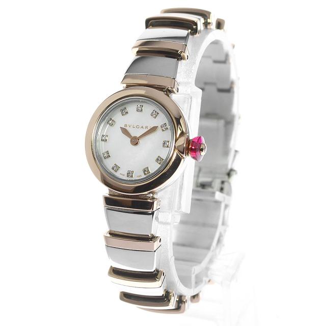 ブルガリ BVLGARI LUSP23G/103048 ピッコラ ルチェア K18PG 12Pダイヤ クォーツ レディース 箱・保証書付き_801269 BVLGARI - ブルガリ BVLGARI LUSP23G/103048 ピッコラ ルチェア K18PG