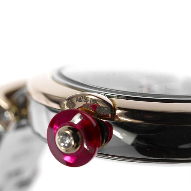 ブルガリ BVLGARI LUSP23G/103048 ピッコラ ルチェア K18PG 12Pダイヤ