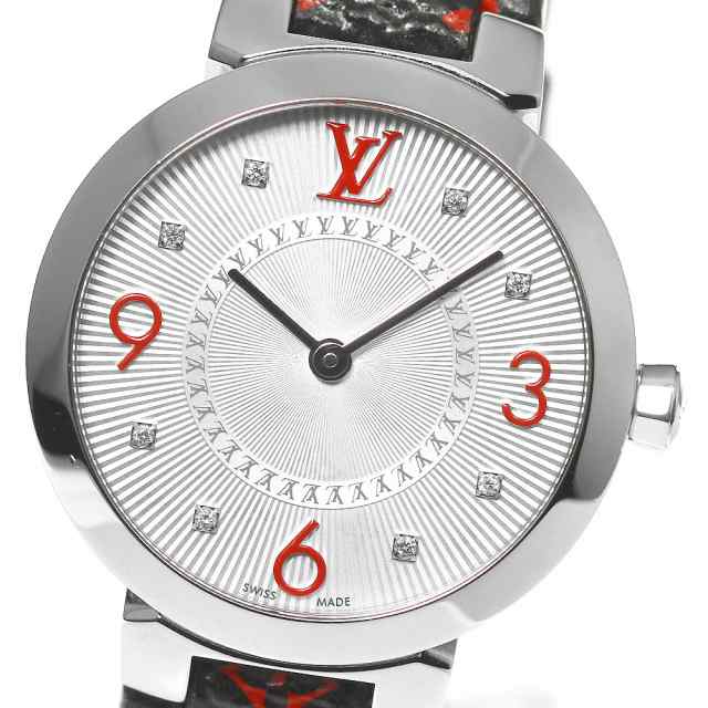 ルイ・ヴィトン LOUIS VUITTON Q12MG タンブール スリム 8Pダイヤ クォーツ レディース _800927の通販は 89,540円