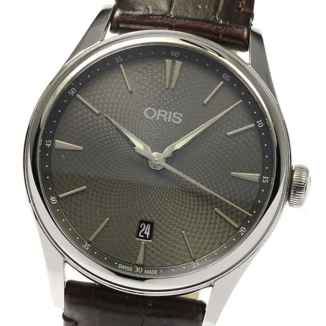 オリス ORIS 01 733 7721 4053 アートリエ デイト 自動巻き メンズ 箱・保証書付き_804925