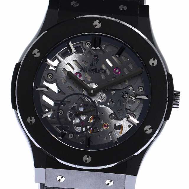 ウブロ HUBLOT 515.CM.0140.LR クラシックフュージョン クラシコ ウルトラシン 手巻き メンズ 美品 保証書付き_805606の通販は 408,320円