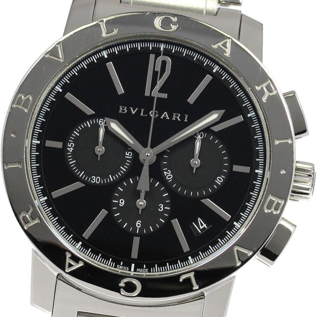 ブルガリ BVLGARI BB41SCH ブルガリブルガリ クロノグラフ 自動巻き メンズ 保証書付き_803597の通販は