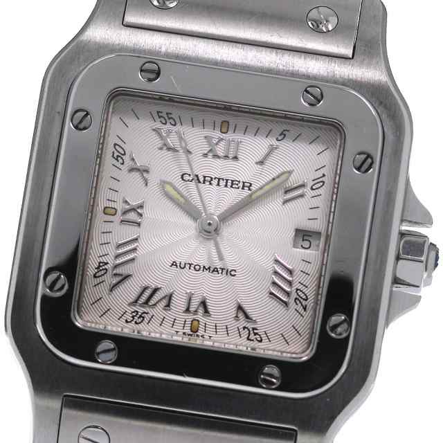 カルティエ CARTIER W20040D6 サントスガルベ LM デイト 自動巻き メンズ _806109｜au PAY マーケット