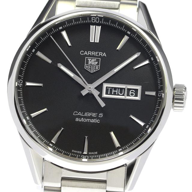 タグホイヤー TAG HEUER WAR201A-1 カレラ キャリバー5 デイデイト 自動巻き メンズ 美品 箱・保証書付き_805343の通販は