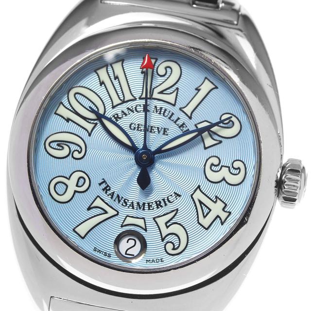 フランクミュラー FRANCK MULLER 2000L トランスアメリカ デイト オートクォーツ レディース 保証書付き_805720【ev20】の通販は