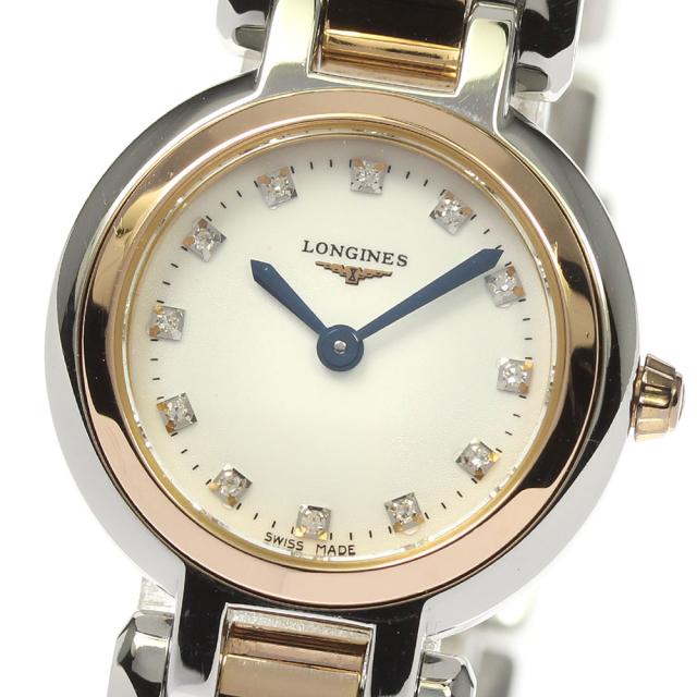 ロンジン LONGINES L8.109.5 プリマルナ 12Pダイヤ クォーツ レディース 箱・保証書付き_806560の通販は 72,479円