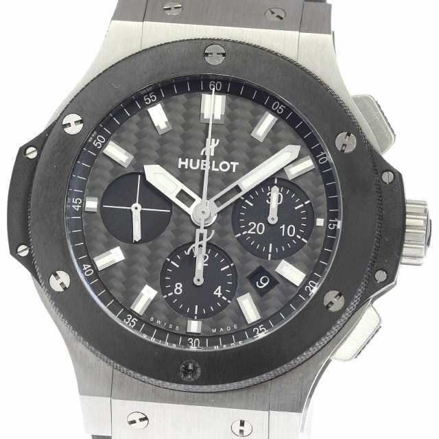 ウブロ HUBLOT 301.SM.1770.RX ビッグバン スチール セラミック クロノグラフ 自動巻き メンズ 美品  箱・保証書付き_810318の通販は