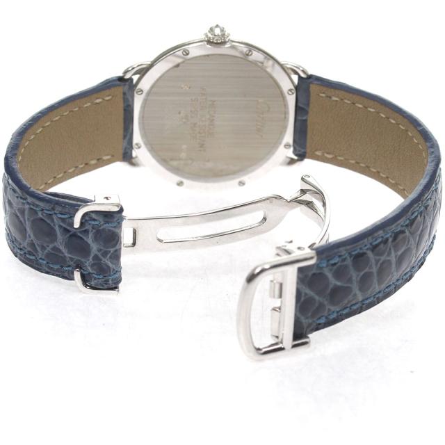 カルティエ CARTIER WD600251 ロンドルイ K18WG ダイヤベゼル 手巻き レディース _800507 カルティエ CARTIER WD600251 ロンドルイ K18WG ダイヤベゼル 手巻き