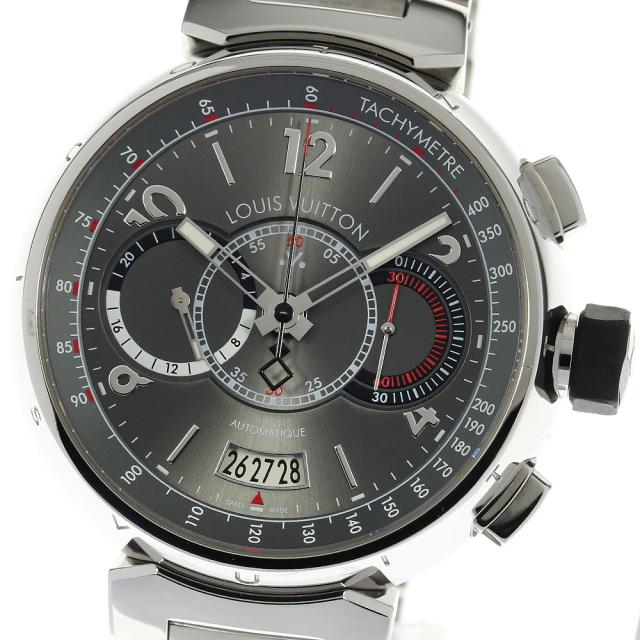ルイ・ヴィトン LOUIS VUITTON Q102N タンブール クロノグラフ ヴォワイヤージュ 世界888本限定 自動巻き メンズ 箱付き_813282【ev20】の通販は