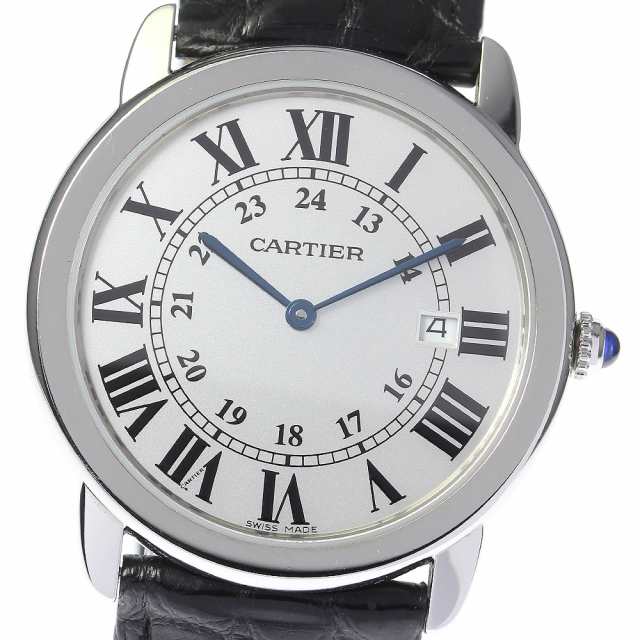 カルティエ CARTIER W6700255 ロンドソロ LM デイト クォーツ メンズ _815433の通販は 291,280円