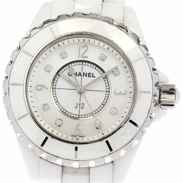 訳あり シャネル CHANEL H2422 J12 33mm 白セラミック 8Pダイヤ クォーツ レディース _796821【ev10】の通販は