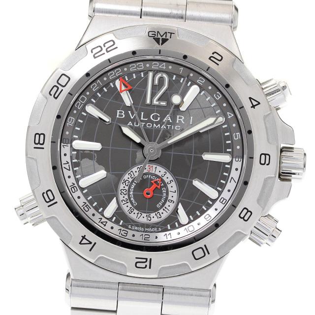 ブルガリ BVLGARI DP42SGMT ディアゴノプロフェッショナル GMT 自動巻き メンズ 箱・保証書付き_817188の通販は