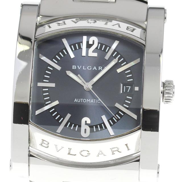 ブルガリ BVLGARI AA48S アショーマ デイト 自動巻き メンズ 箱・保証書付き_812223の通販は