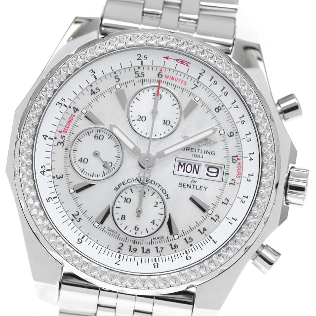 ブライトリング BREITLING A13362 ベントレーGT スペシャルエディション クロノグラフ デイデイト 自動巻き メンズ 良品 箱・保証書_815816の通販は