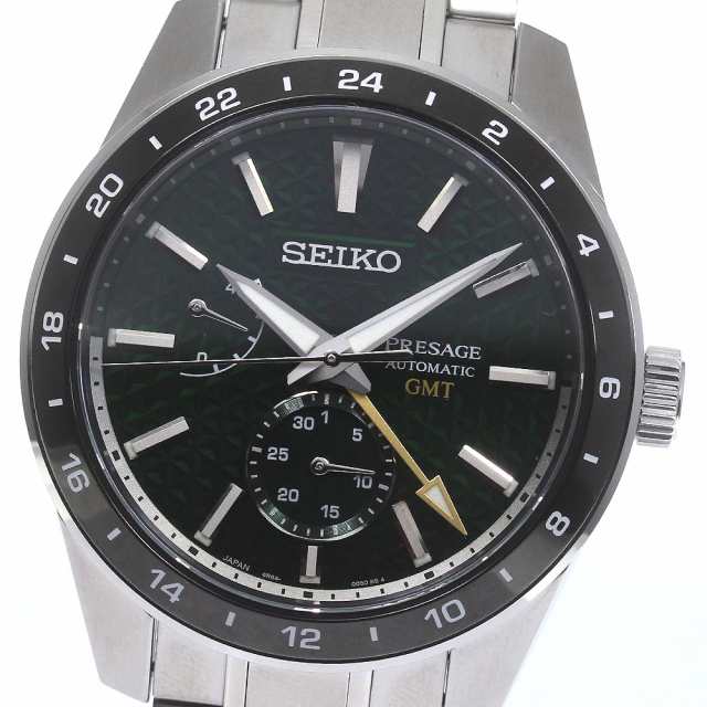 セイコー SEIKO SARF003/6R64-00C0 プレサージュ GMT 自動巻き メンズ 良品 _818447