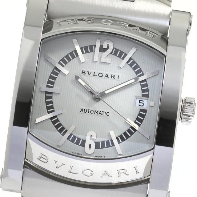 ブルガリ BVLGARI AA48S アショーマ デイト 自動巻き メンズ 美品 _817242【ev15】の通販は