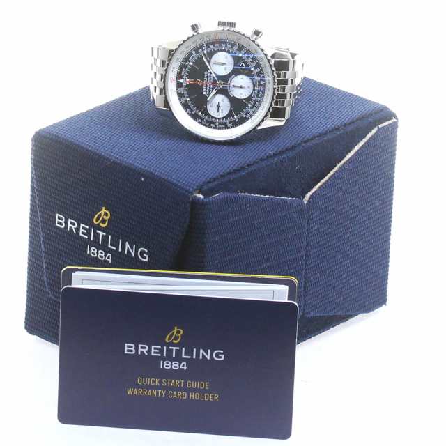 ブライトリング BREITLING AB0121 ナビタイマー 01 リミテッド クロノグラフ デイト 自動巻き メンズ 美品  内箱・保証書付き_815589