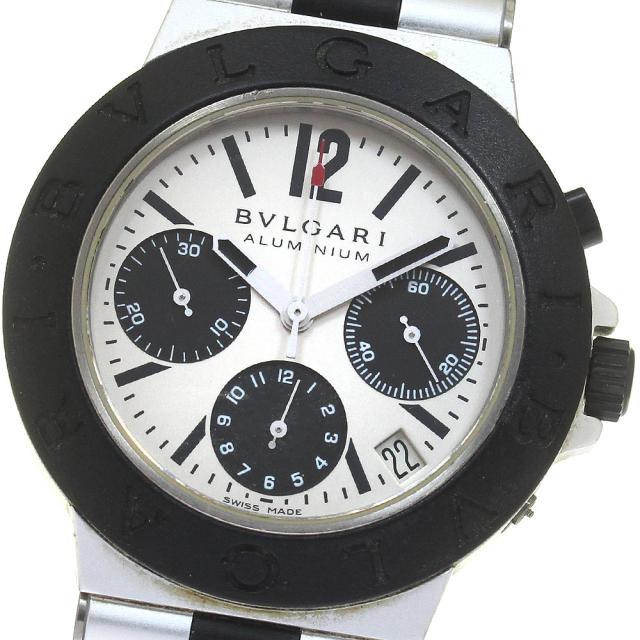 訳あり ブルガリ BVLGARI AC38TA アルミニウム クロノグラフ 自動巻き メンズ _817389の通販は