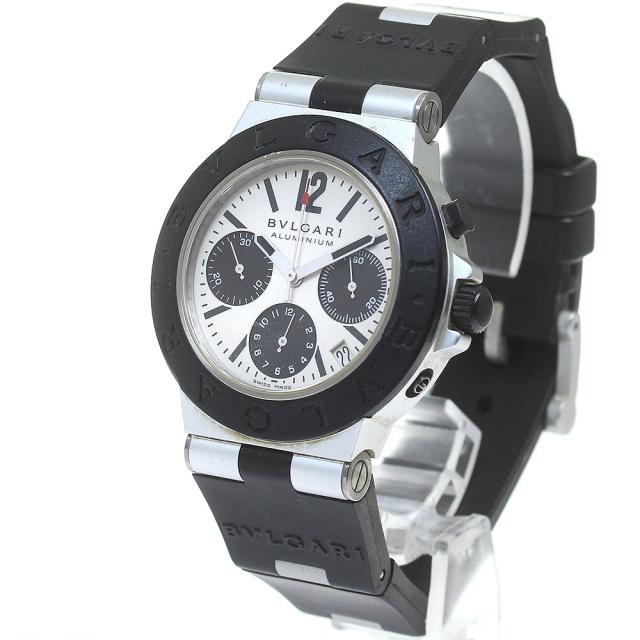 訳あり ブルガリ BVLGARI AC38TA アルミニウム クロノグラフ 自動巻き  