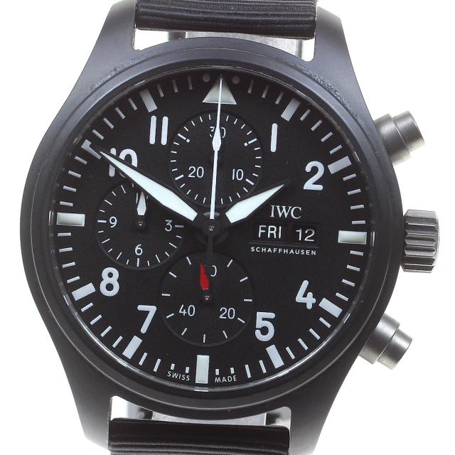 IWC IWC SCHAFFHAUSEN IW389101 パイロットウォッチ トップガン デイデイト クロノグラフ 自動巻き メンズ 保証書付き_821102の通販は 395,287円