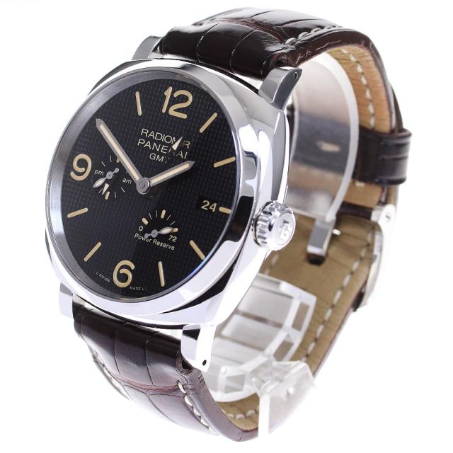 パネライ PANERAI PAM00628 ラジオミール 1940 GMT パワーリザーブ 自動巻き メンズ 美品 保証書付き_961453 パネライ PANERAI PAM00628 ラジオミール 1940 GMT パワーリザーブ