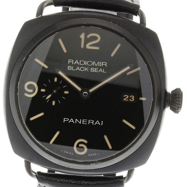 パネライ PANERAI PAM00505 ラジオミール コンポジット ブラックシール3デイズ スモールセコンド デイト 自動巻き メンズ _816755の通販は