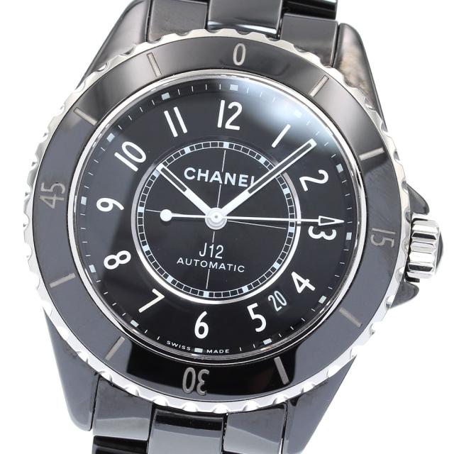 シャネル CHANEL H5697 J12 黒セラミック デイト 自動巻き メンズ 良品 _823280の通販は 258,667円