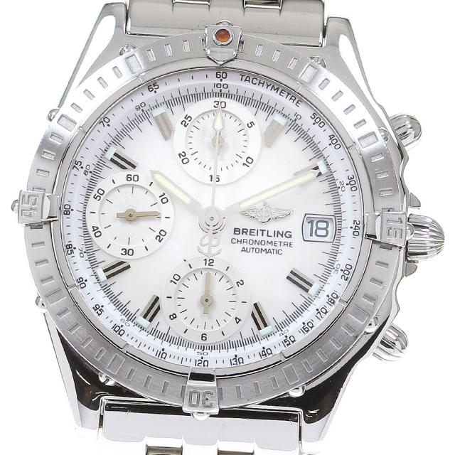 ブライトリング BREITLING A13352 クロノマット ホワイトシェル文字盤 自動巻き メンズ 良品 箱付き_823017【ev10】の通販は