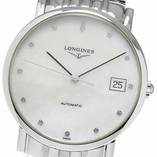 ロンジン LONGINES L4.809.4 エレガント ダイヤインデックス 自動巻き メンズ 箱・保証書付き_824185